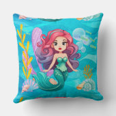 神秘的サイレンデザイン クッション (裏面)