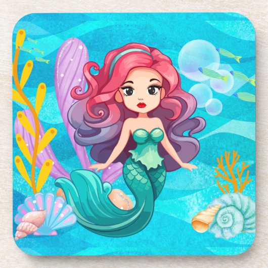 神秘的サイレンデザイン コースター (正面)