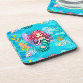 神秘的サイレンデザイン コースター (左側)