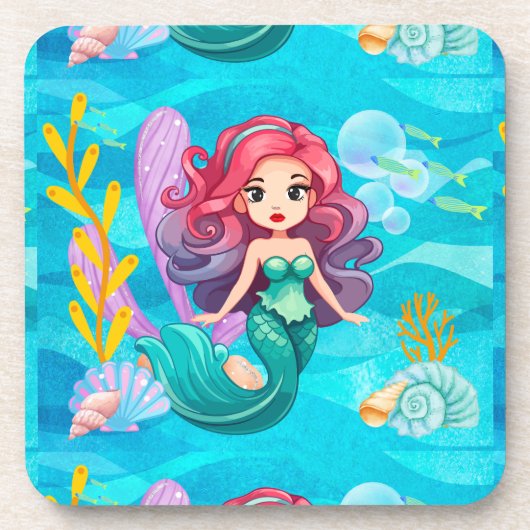 神秘的サイレンデザイン コースター (正面)