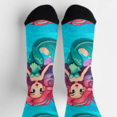 神秘的サイレンデザイン ソックス (上部)