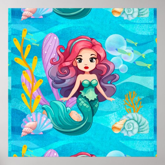 神秘的サイレンデザイン ポスター (正面)