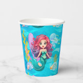 神秘的サイレンデザイン 紙コップ (裏面)