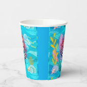 神秘的サイレンデザイン 紙コップ (左)