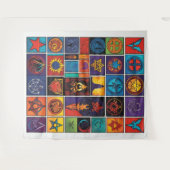 神秘的シンボロジー タペストリー (正面(横))