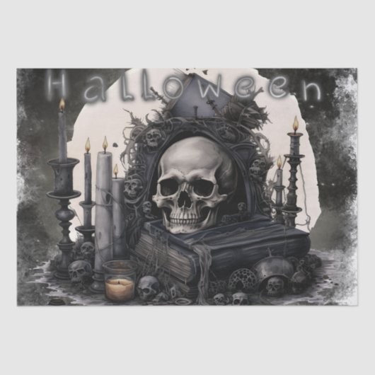 神秘的スカル 薄葉紙 (正面)