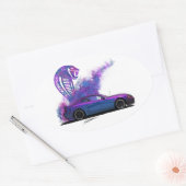 神秘的ステッカー 楕円形シール (封筒)