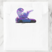 神秘的ステッカー 楕円形シール (バッグ)