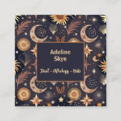 神秘的デザイン スクエア名刺 (正面)