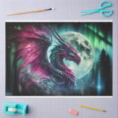 神秘的ドラゴン 薄葉紙 (クラフト)