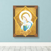 神秘的バラ キャンバスプリント (インサイチュ (ウッドフロア))