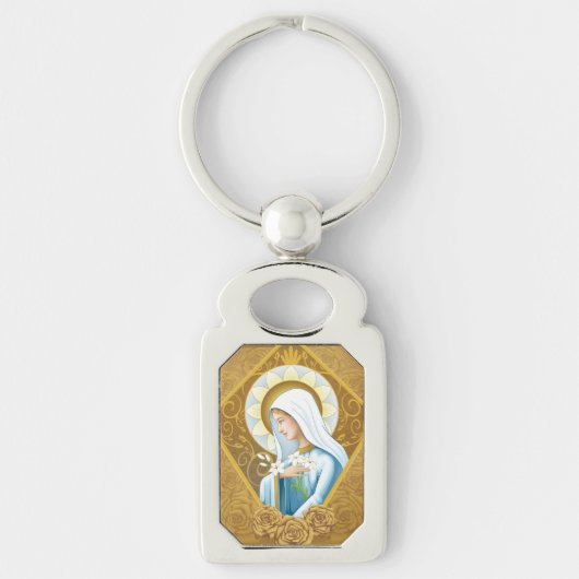 神秘的バラ キーホルダー (正面)