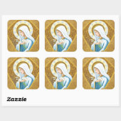 神秘的バラ スクエアシール (シート)