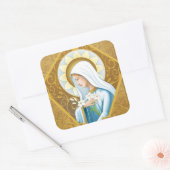 神秘的バラ スクエアシール (封筒)