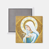 神秘的バラ マグネット (正面/裏面)