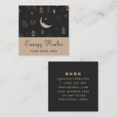 神秘的パタモダンーンエネルギーヒーラー精神培地 スクエア名刺 (正面/裏面)