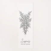 神秘的パーソナライズされたな「名前の神聖な宇宙」ヨガマット ヨガマット (正面)