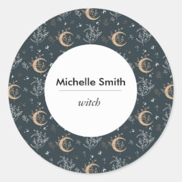 神秘的パーソナライズされたボヘミアン ラウンドシール