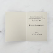 神秘的パーソナライズされた海軍タロットフォーチュン誕生日 カード (内部)