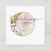 神秘的ボヘミアンエレガントムーン スクエア名刺 (正面)