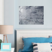 神秘的ミストシルバーフォイルプリント 箔ポスター (インサイチュ (寝室))