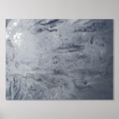 神秘的ミストシルバーフォイルプリント 箔ポスター (正面)