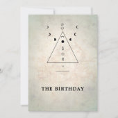 神秘的モダンタロットフォーチュン30歳の誕生日パーティー 招待状 (正面)