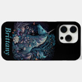 神秘的ユニコーン名前をカスタムする Case-Mate iPhoneケース (裏面 (横))