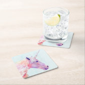 神秘的ユニコーン スクエアペーパーコースター (インサイチュ)