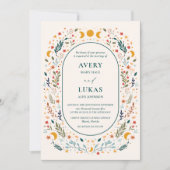 神秘的ヴィンテージウェディング招待状 招待状 (正面)