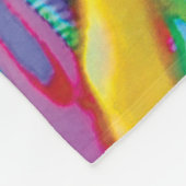 神秘的万華鏡のように千変万化するパターン フリースブランケット (角)