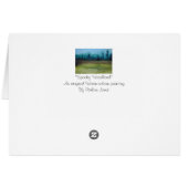 神秘的不気味なウッドランドのランドスケープ空白のアートカード (裏面横)