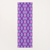 神秘的予測できなな紫の模様の青い目 ヨガマット (裏面)