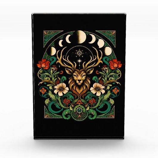 神秘的異教のなスタッグとムーン相 フォトブロック (正面)