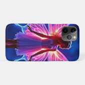 神秘的白熱［赤熱］光を放つな蝶フェアリー・アート Case-Mate iPhoneケース (裏面(横))
