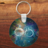 神秘的素晴らしな「ライブ笑い愛」無限大シンボル キーホルダー (正面)