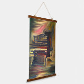 神秘的素晴らしピアノミュージカル 吊り下げ型タペストリー (傾斜あり)