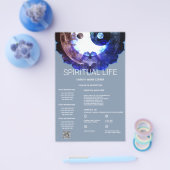 神秘的陰陽スピリチュアルホリスティックサービス チラシ (シングル)