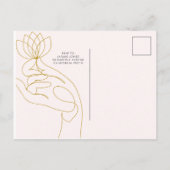 神秘的50誕生日 インビテーションポストカード (裏面)