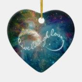 神秘素晴らし的な「Live Shrafh Love」無限記号 セラミックオーナメント (正面)