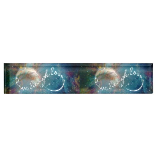 神秘素晴らし的な「Live Shrafh Love」無限記号 デスクネームプレート (正面)