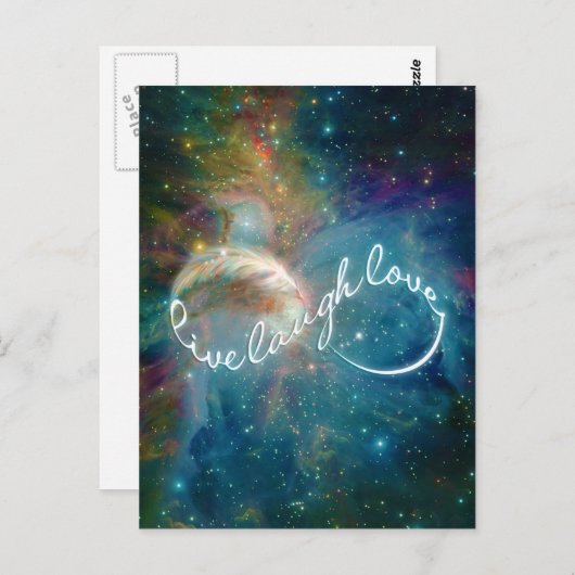 神秘素晴らし的な「Live Shrafh Love」無限記号 ポストカード (正面/裏面)