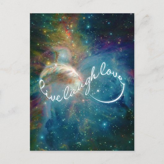 神秘素晴らし的な「Live Shrafh Love」無限記号 ポストカード (正面)