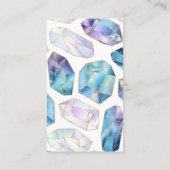 神秘結晶白と金ゴールド名刺 名刺 (裏面)