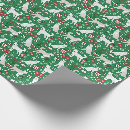 神童クリスマスドッグ ラッピングペーパー (角)