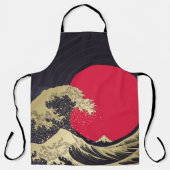 「神素晴らし川の波」。北斎日本の波i エプロン (正面)