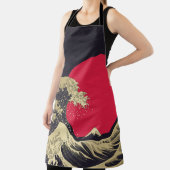 「神素晴らし川の波」。北斎日本の波i エプロン (インサイチュ)