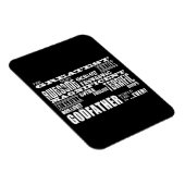 神素晴らし最高の父の誕生日 マグネット (右側)