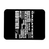 神素晴らし最高の父の誕生日 マグネット (横)