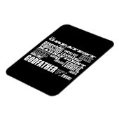 神素晴らし最高の父の誕生日 マグネット (左側)